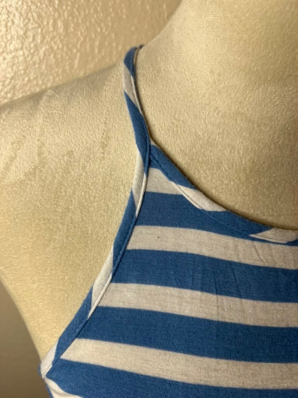 Blue and White Striped Sundress Size Small - Picture 4 of 12